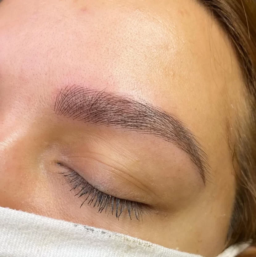 How long does it take for eyebrow scabs to fall off?