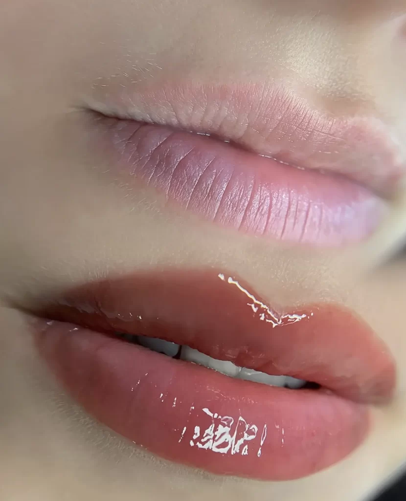 What are the disadvantages of lip blush tattoos?