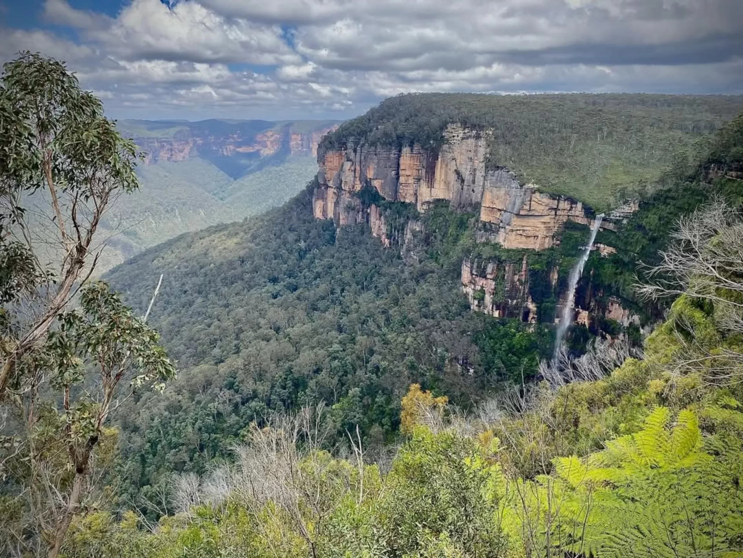 sandstone ridges, Govetts Leap