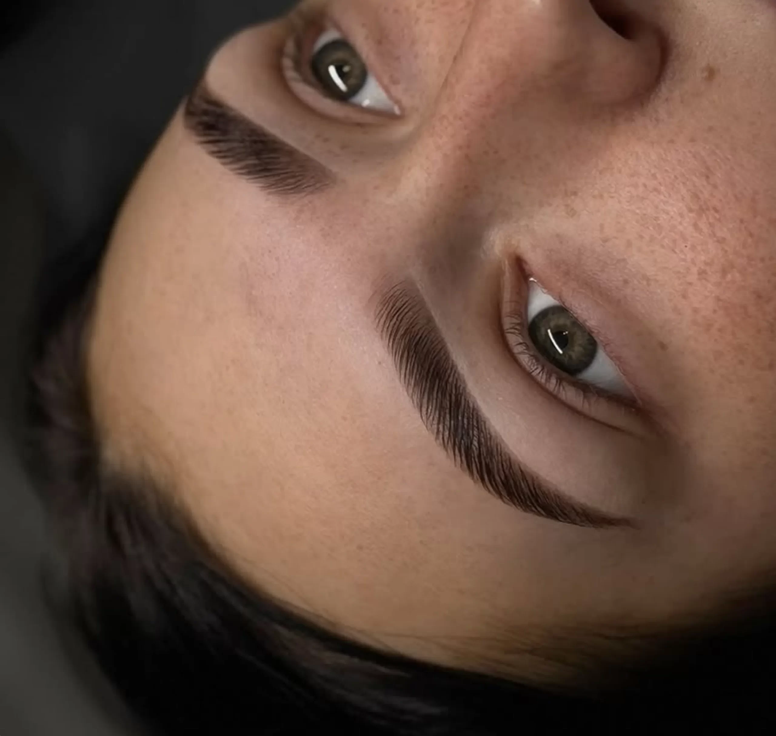 powder brows natural look